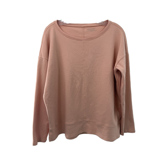 Eileen Fisher Tops - Eileen Fisher Women's Everyday Peach Organic Cotton Sweatshirt Casual Small